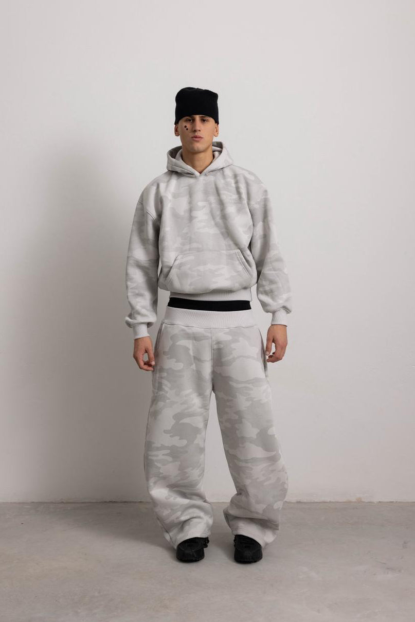 PEARL GREY CAMO HOODIE
