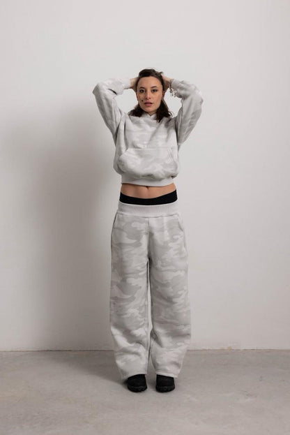 PEARL GREY CAMO HOODIE