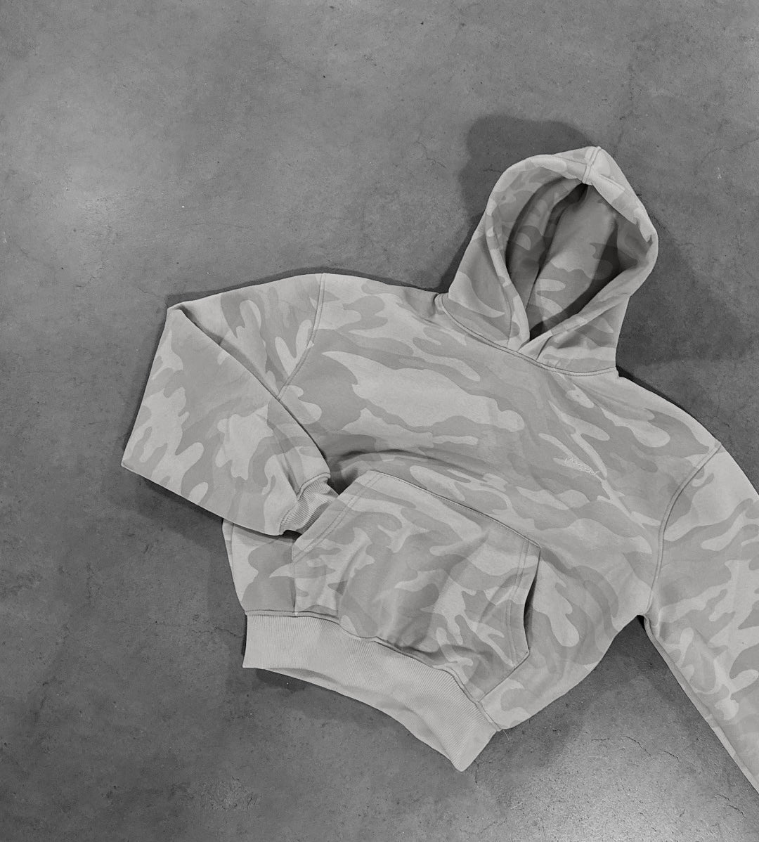PEARL GREY CAMO HOODIE