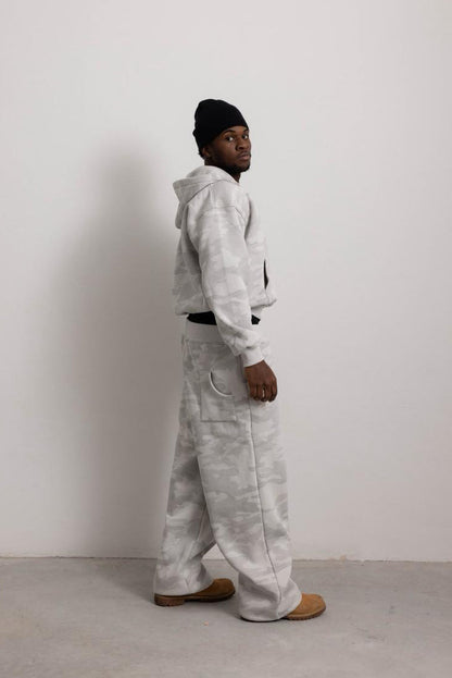PEARL GREY CAMO PANT